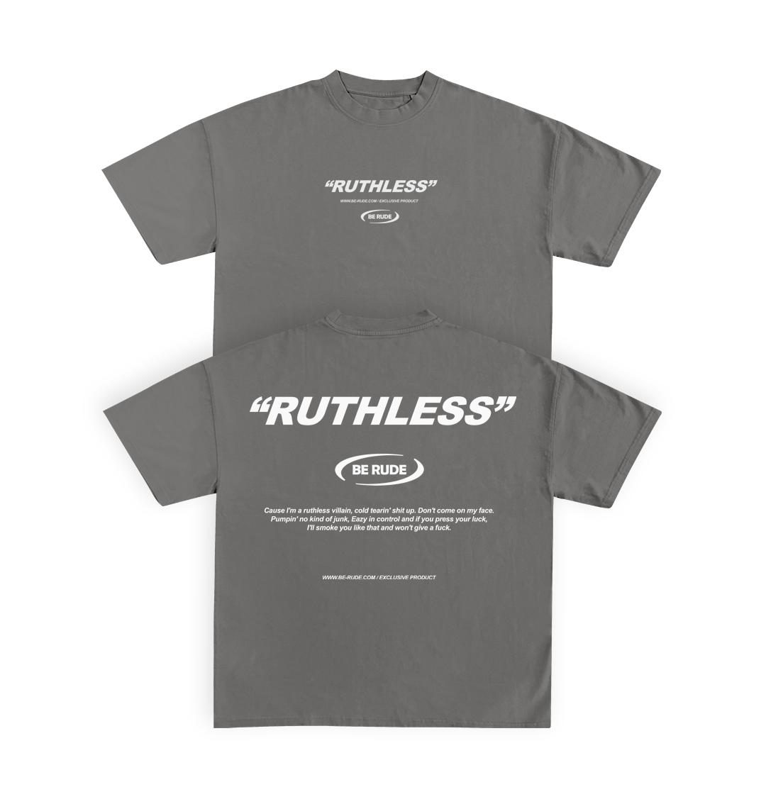 "RUTHLESS" TEE Beige