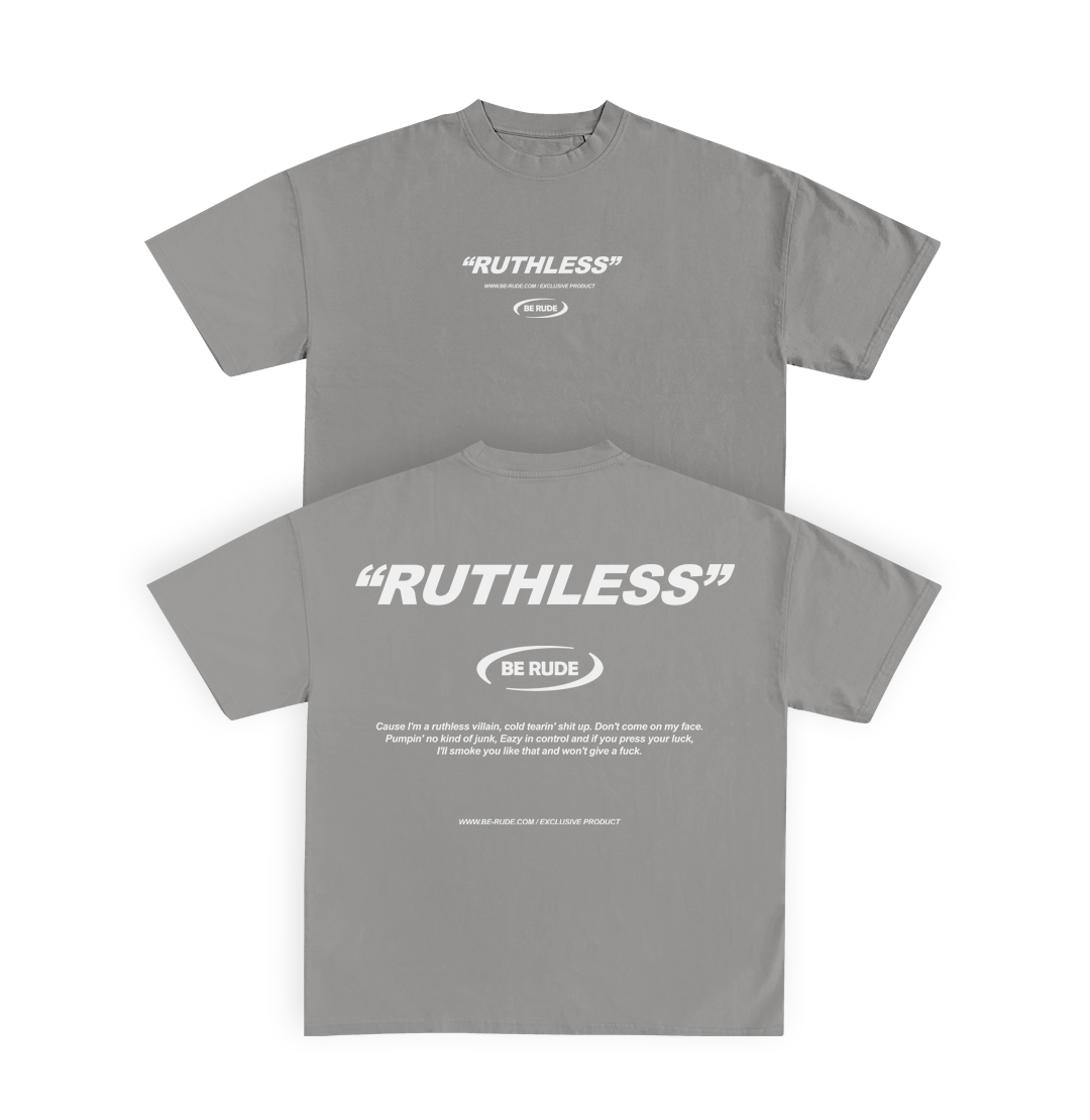"RUTHLESS" TEE Greige