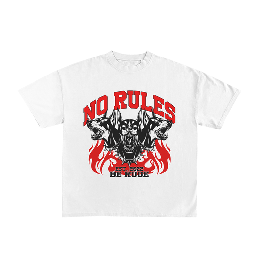 "NO RULES" TEE