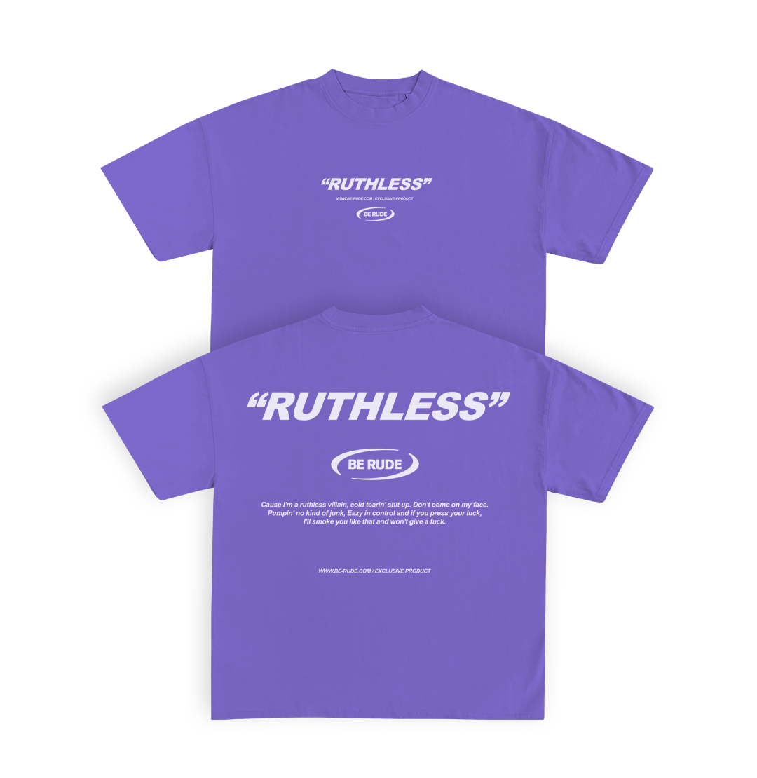 "RUTHLESS" TEE Purple